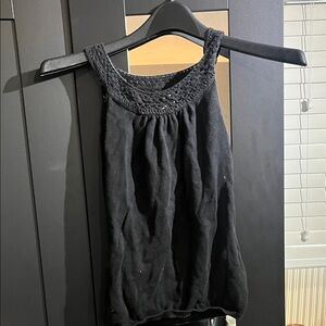 LOFT Black Sleeveless Blouse